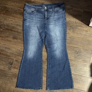 Maurices Dark Blue Wide Leg Jeans